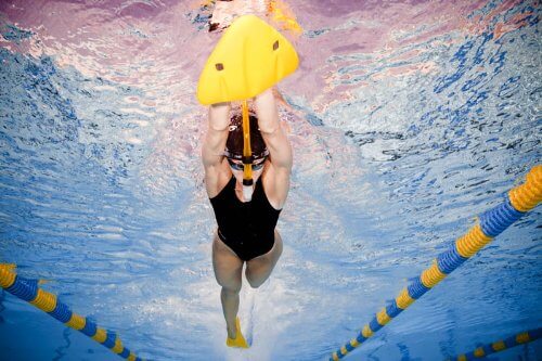 Using a Kickboard for Pro Swimmers