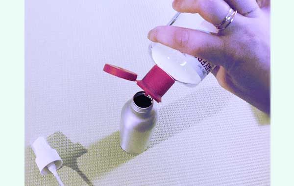 How To Make Yoga Mat Cleaning Spray Step two