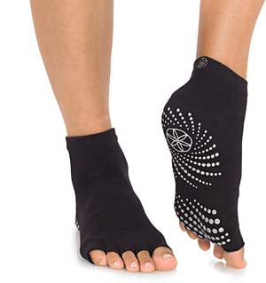 Gaiam Toeless Yoga Sock